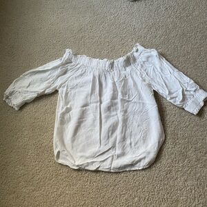 White shoulder shirt